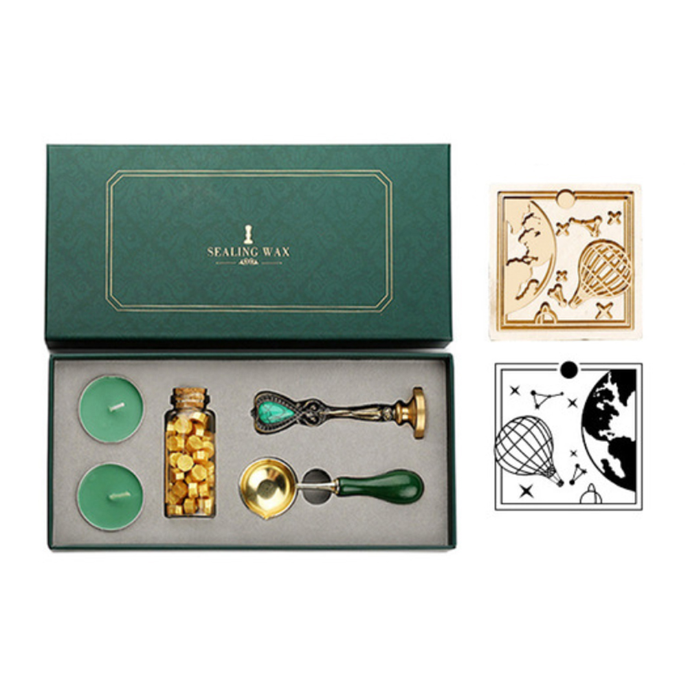 

Hot Air Balloon Retro Box Kit with Sealing Wax, 501 Original