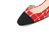 20mm Women&lsquo;s Classic Knit Flat Pumps Closed Round Toe Splicing Casual Shoes