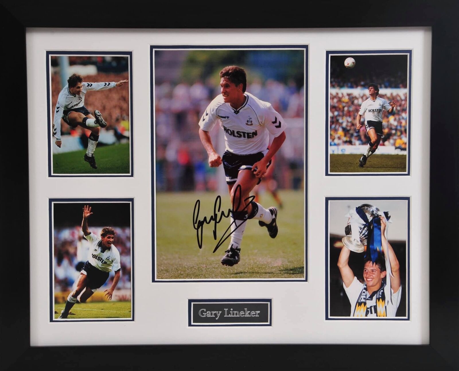 Gary Lineker Signed & FRAMED Photo Poster painting Mount Display Tottenham Hotspur F.C AFTAL COA