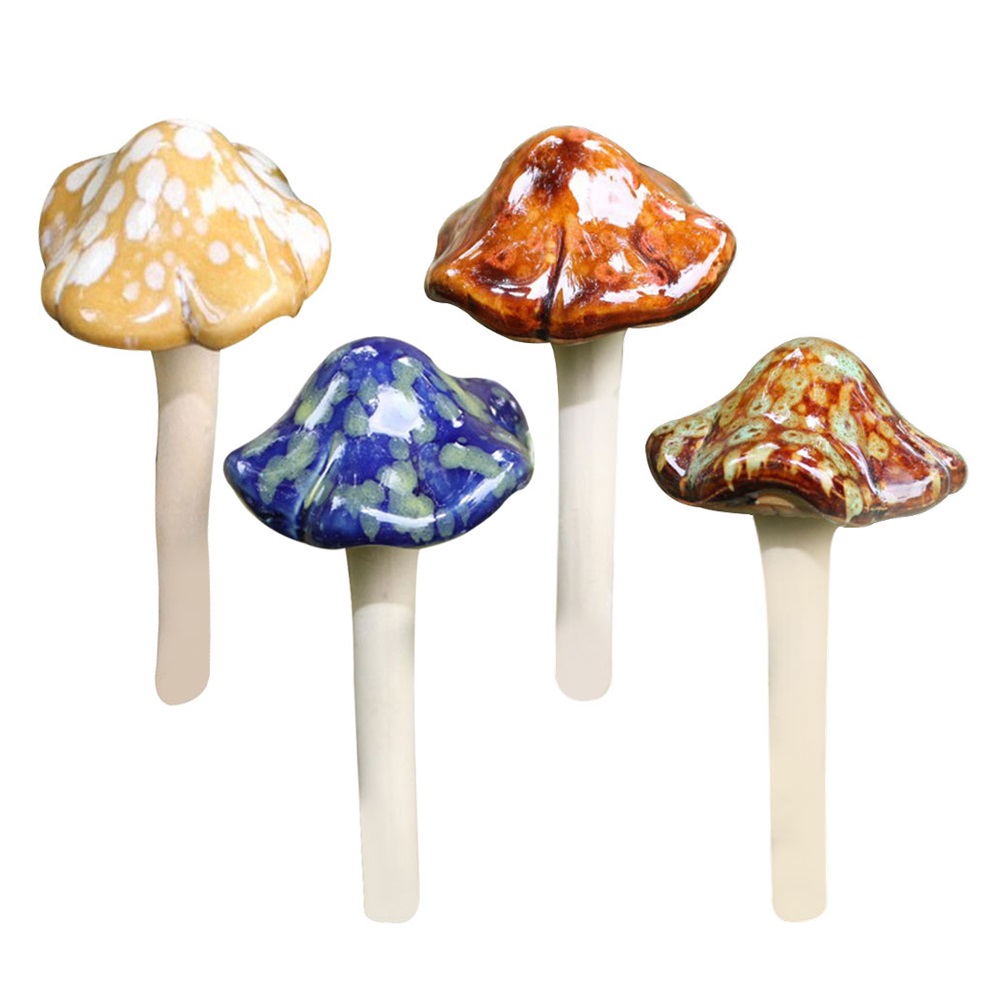 

Resin Toadstools Simulation Mushroom Model Bonsai Ornament Garden Decor, 501 Original