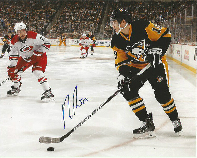 Pittsburgh Penguins Beau Bennett Signed Autographed 8x10 Photo Poster painting COA B