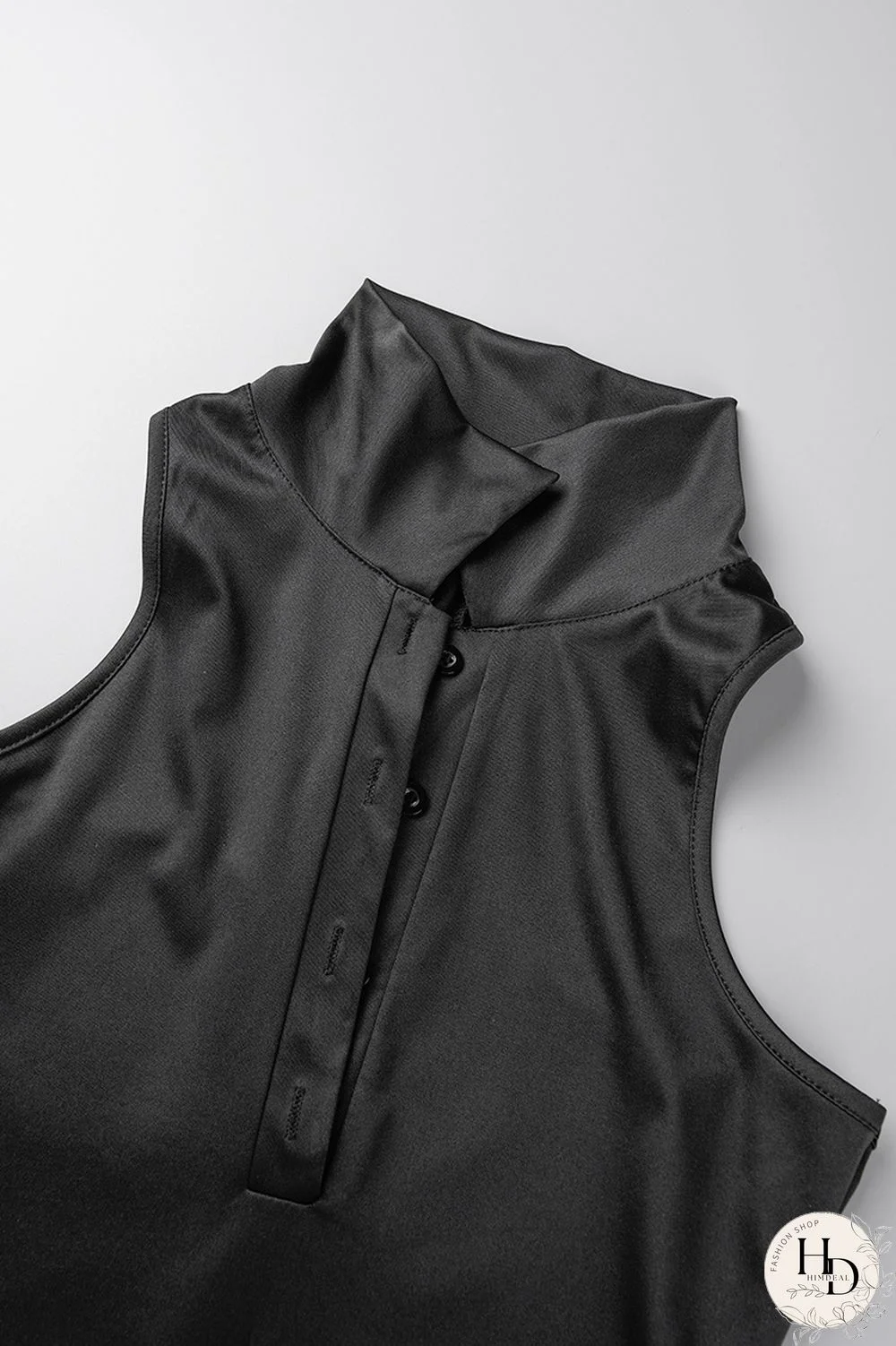 Black Sexy Solid Patchwork Turndown Collar Pencil Skirt Dresses