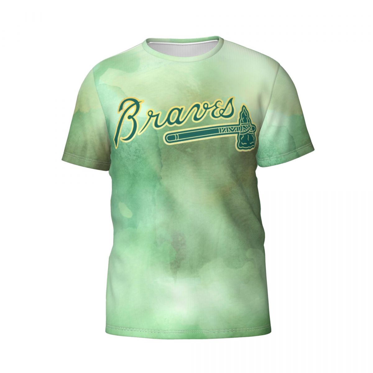 Atlanta Braves St Patrick's Day Primary Logos Men's T-Shirt