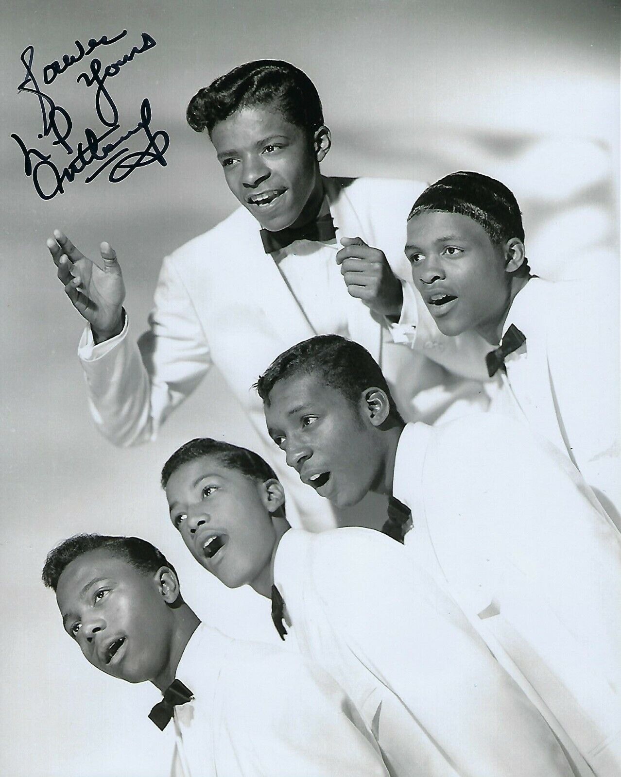 GFA The Imperials Star * LITTLE ANTHONY GOURDINE * Signed 8x10 Photo Poster painting L6 COA