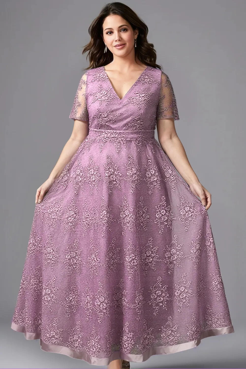 purple dress for wedding plus size Plus Size Straight Evening Gown Formal Dress Casual Purple Dress Plus Size  Cocktail Dress Purple