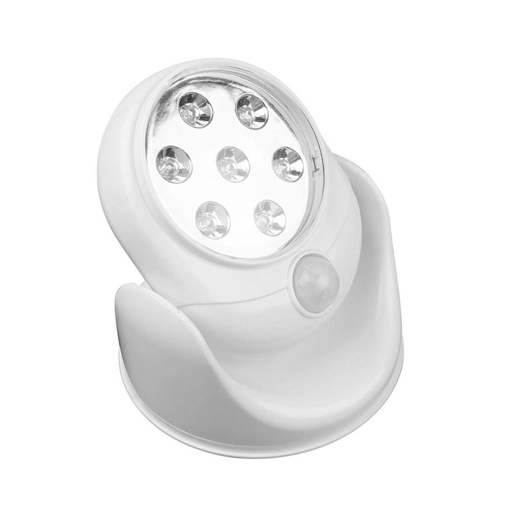 

7 LED Adjustable Motion Activated Sensor Light Rotation Cordless Wall Lamps, 501 Original