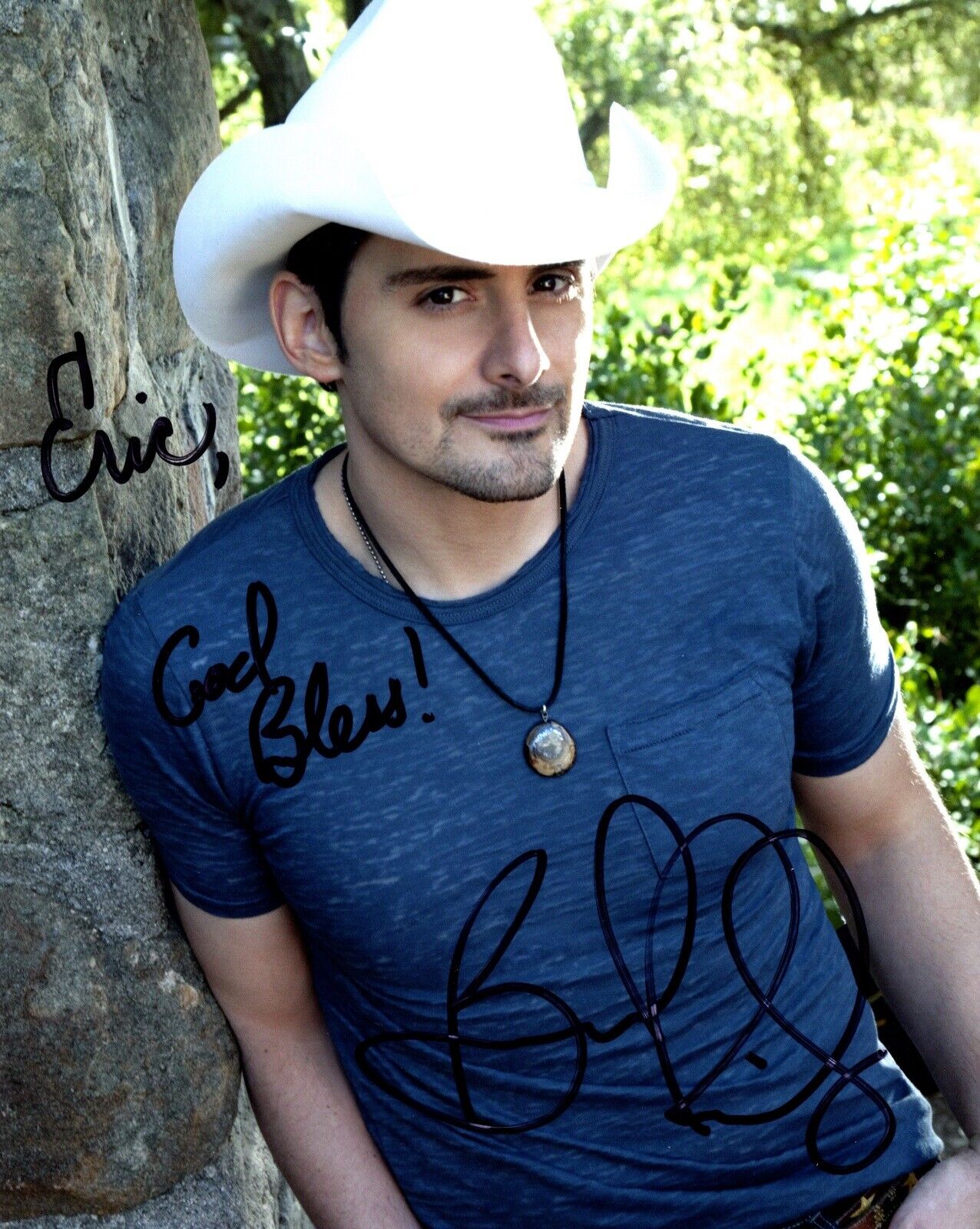 TO ERIC - Brad Paisley Signed - Autographed Country Music Singer 8x10 inch Photo Poster painting