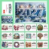 2027 Kit de calendrier mural de peinture en diamant bricol&eacute; &agrave; bougies &agrave; glace pour toi de perceuse partielle sp&eacute;ciale et de type &laquo; kit de calendrier pendu &agrave; bascule pour adultes &raquo; pour d&eacute;butants : d&eacute;coration de bureau &agrave; domicile