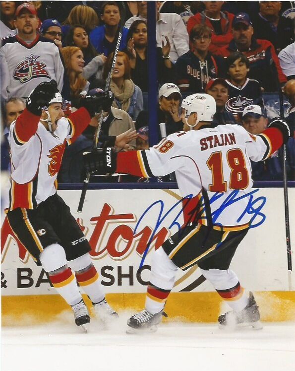 Calgary Flames Matt Stajan Autographed Signed 8x10 NHL Photo Poster painting COA