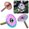 Titanium Headset Stem Top Cap with Bolt M6 MTB Headset Top Cap Bike Parts