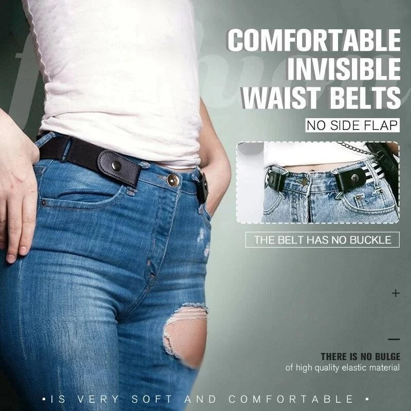 ( HOT SALE - SAVE 50% OFF) Buckle-free Invisible Elastic Waist Belts