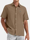 Men's Loose-fitting Button-down Lapel T-Shirt