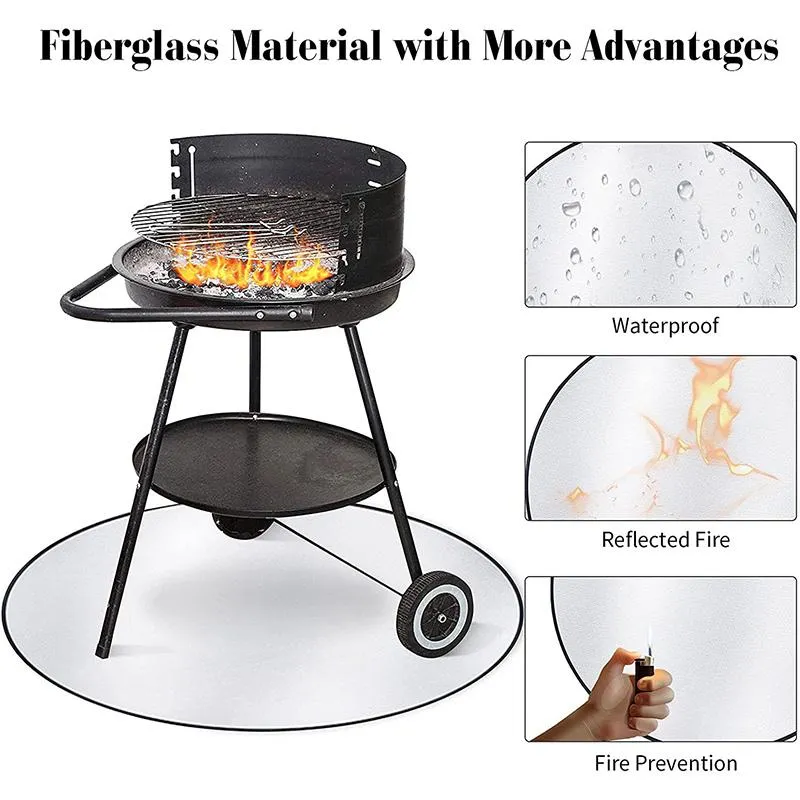 Round Fire Pit Mat_US WAREHOUSE