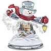Diamond Painting-DIY Full Round DrillChristmas Snowman