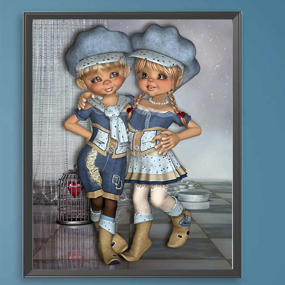 DIY Paint By Number 40*50cm - Big Eyed Doll