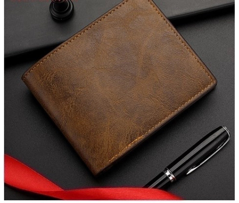 Men’s Solid Color Pu Leather Wallets