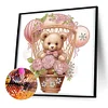 Flower Balloon Bear - Crystal Rhinestone Diamond Painting