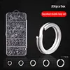 200Pcs Fishing Split Rings Fishing Connectors Snap Rings for Link Fishing Hooks