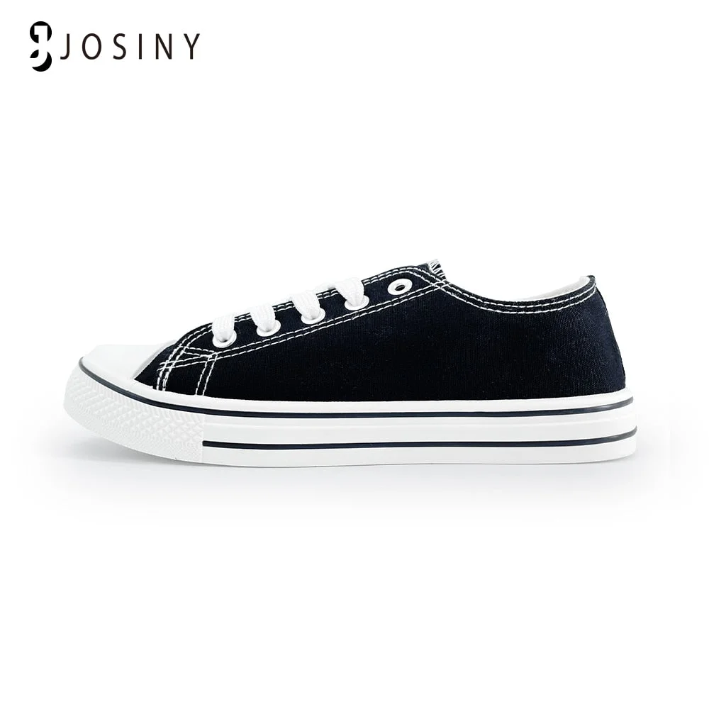 JOSINY Classic Women&#39;s Sneakers Sports Canvas Shoes For Women Casual Ladies Flat Lace-up