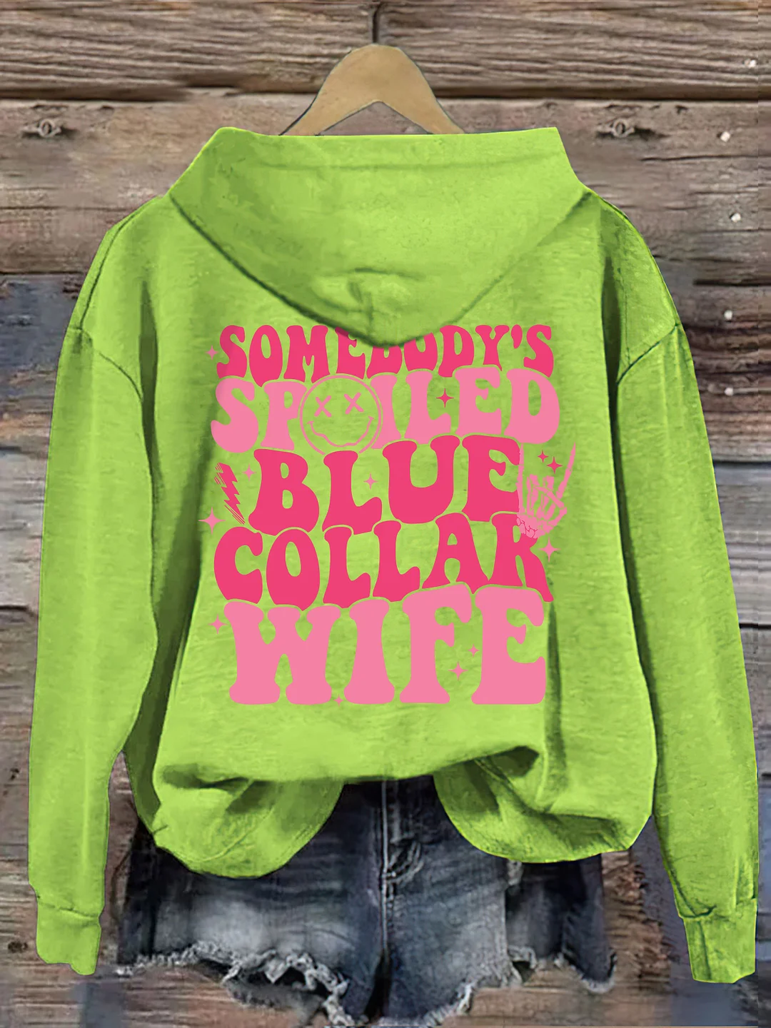 Somebodys Spoiled Blue Collar Wife Hoodie