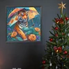 Diamond Painting-DIY Full Round Drill Umbrella Tiger