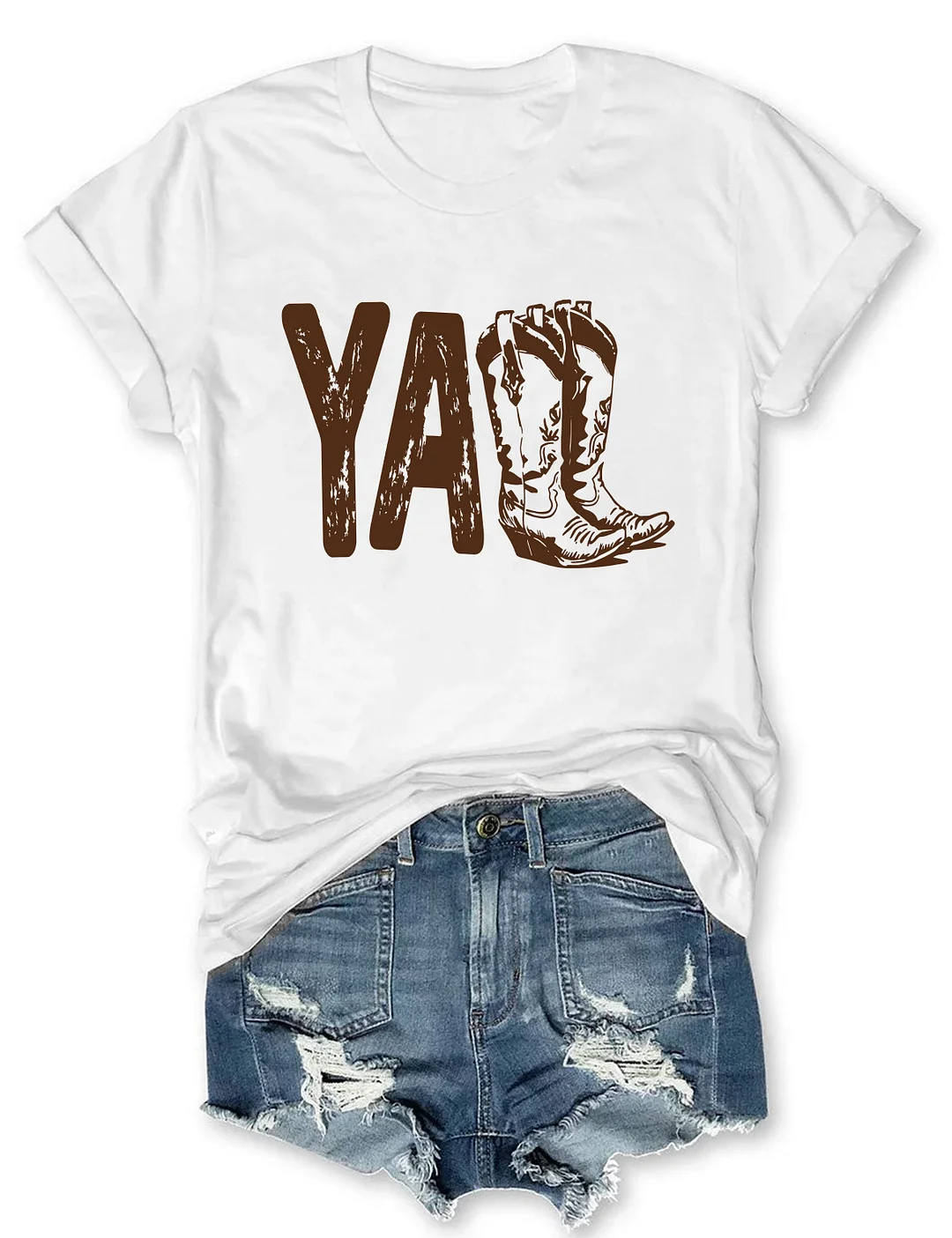 Y'all Cowboy Boots T-shirt