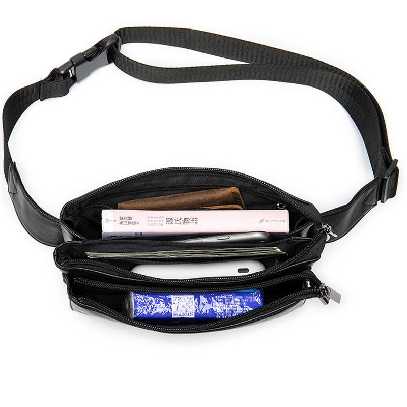 Outdoor Casual Practical Large Capacity Leather Chest Bags