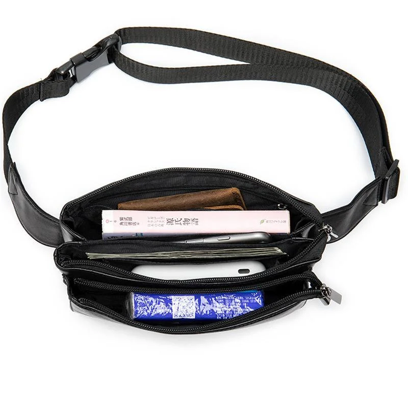 Outdoor Casual Practical Large Capacity Leather Chest Bags