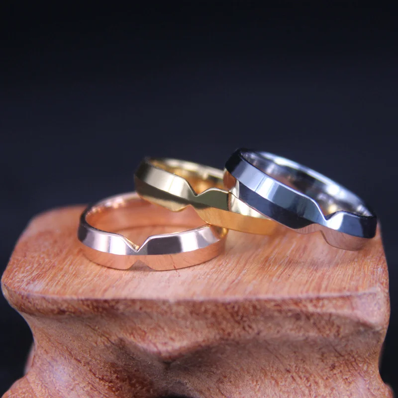 5MM Women's Or Men's Rose Gold/Gold/Silver Tungsten Carbide Rings Polished