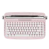 YUNZII ACTTO B303 Wireless Typewriter Keyboard, Bluetooth Connection, Cute Retro Aesthetic Design with Integrated Stand for Tablet, Phone, PC and Win/Mac/Android
