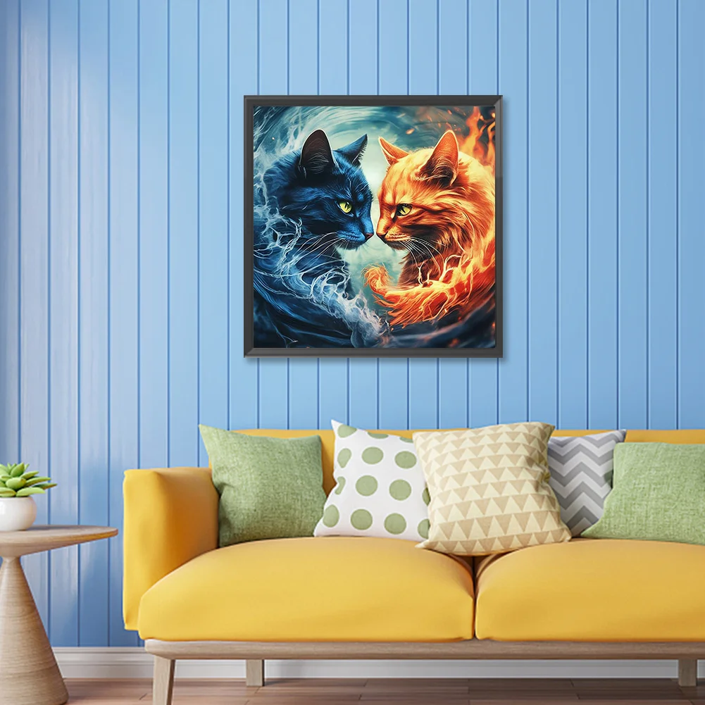 Diamond Painting - Full Round Drill - Cat(Canvas|30*30cm)