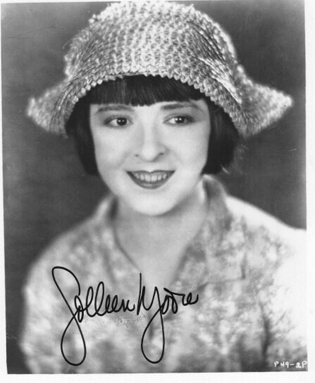 COLLEEN MOORE (DECEASED) ACTRESS 8X10 SIGNED Photo Poster painting SILENT FILM STAR W/COA