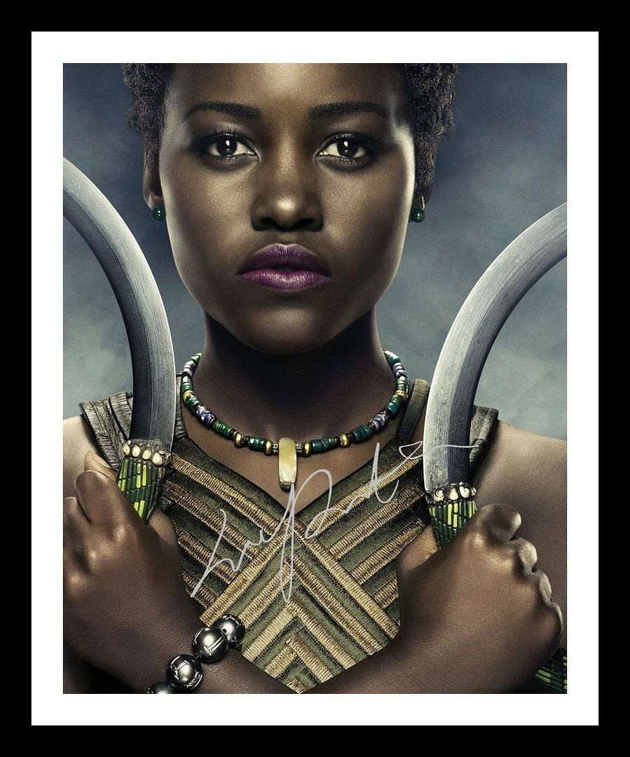 Lupita Nyong'o - Black Panther Autograph Signed & Framed Photo Poster painting