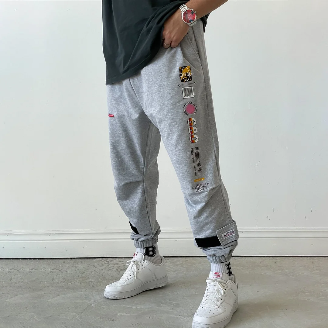 680 Gray Sports Casual Pants