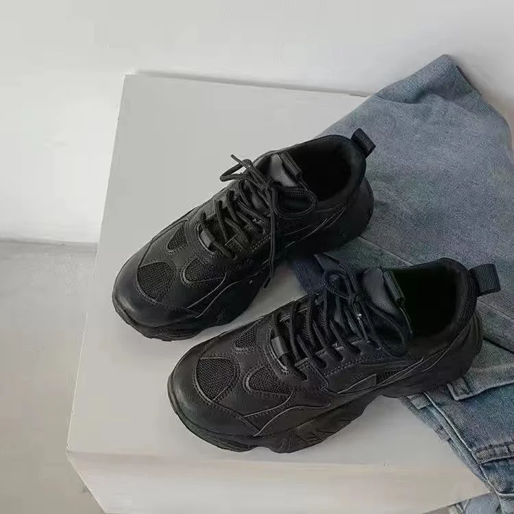 Ins wind reflective old shoes women 2021 spring sports casual shoes flat breathable comfortable women's shoes