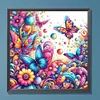 Diamond Painting-DIY Full Round Drill Flower Butterfly