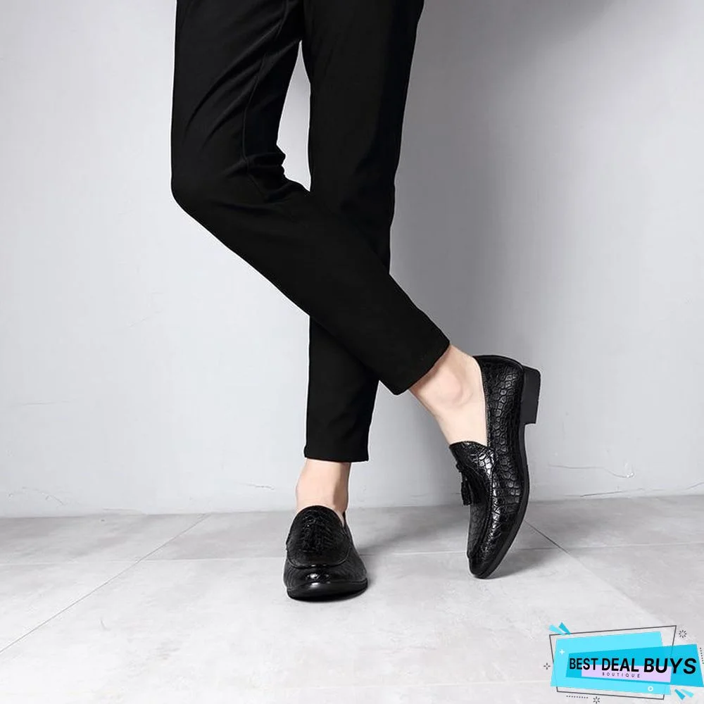 Men Dress Shoes Luxury Fashion Lace-up Oxford Shoes Top Brand Design