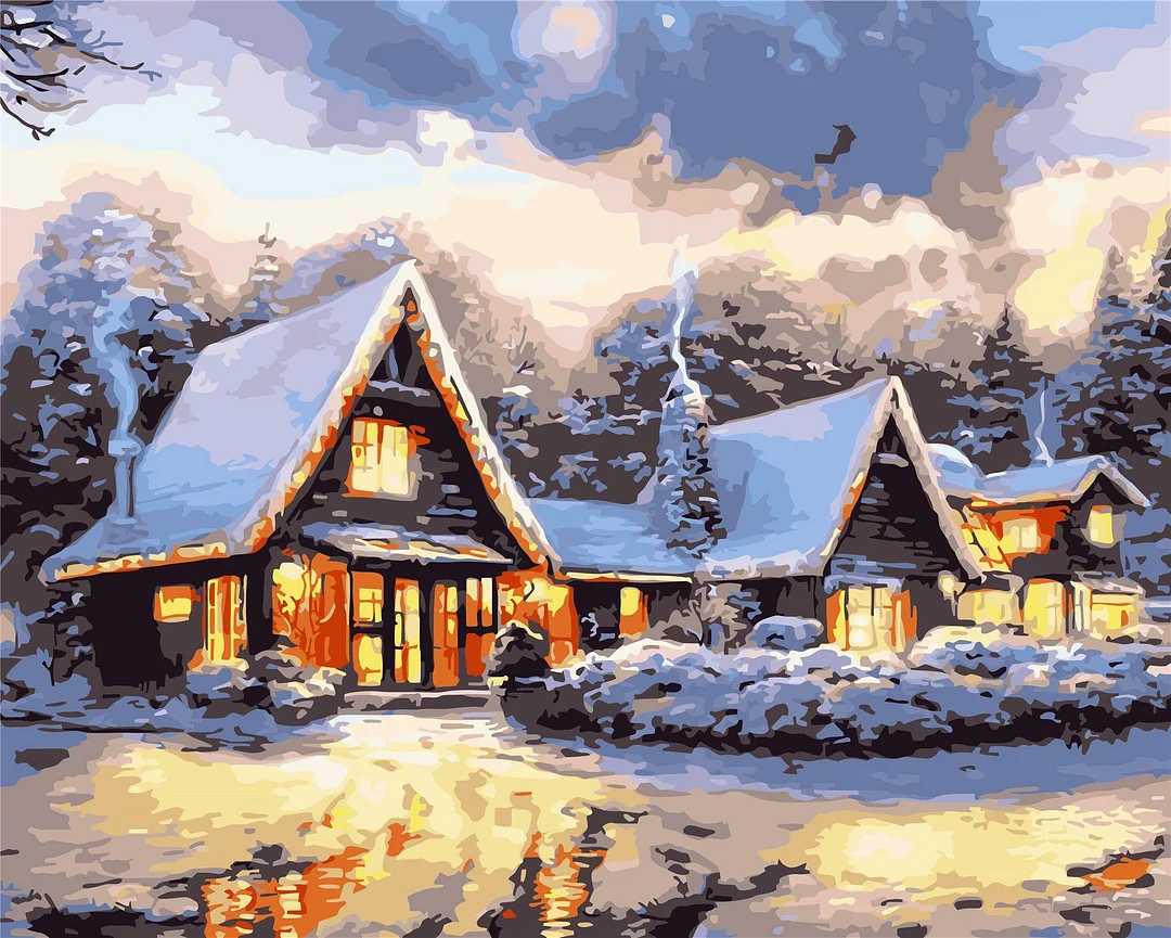 Christmas Paint By Numbers Kits UK WH-80667