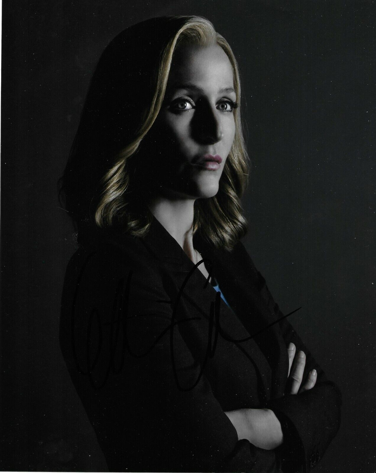 Gillian Anderson Signed The X Files 10x8 Photo Poster painting AFTAL