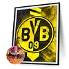 (Multi-Größe Rund/Vierkant) Fußball Borussia Dortmund - Volle Diamant Malerei