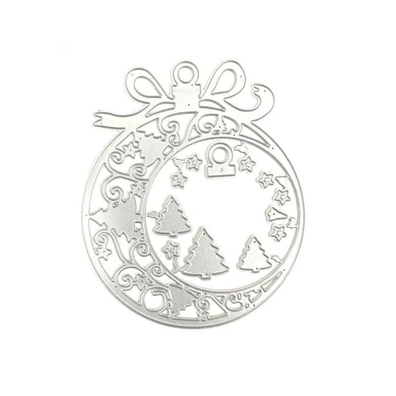 3d Spot Coil Circle Ring Cutting Dies Cake Decoration Metal Mold Scrapbook Embossing Paper Craft Knife Mould Stencil Stamps Dies
