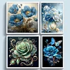 (Multi Style)Flowers-Full Embroidery 3 Strands 11CT Stamped Cross Stitch-40*40CM