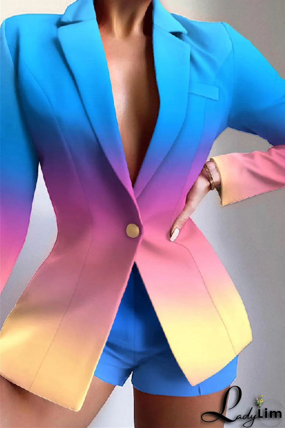 Red Fashion Casual Print Patchwork Turndown Collar Long Sleeve Two Pieces