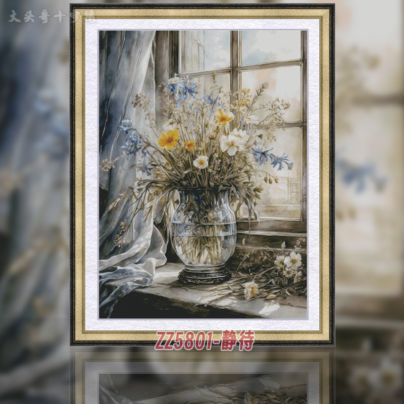 [ZZ5801-Waiting]  Painting Fairy Cross Stitch