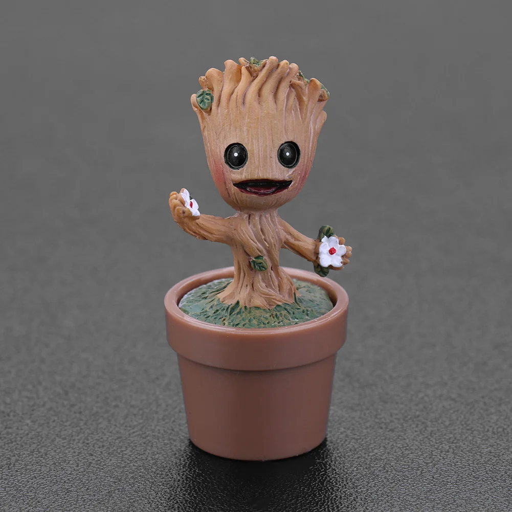 Baby Action Mini Flowerpot Tree Man Figure Toys (Flower Tree Elf Coffee Pot