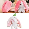 Jouets mignons en peluche &agrave; rabat de lapin de carotte de fraise