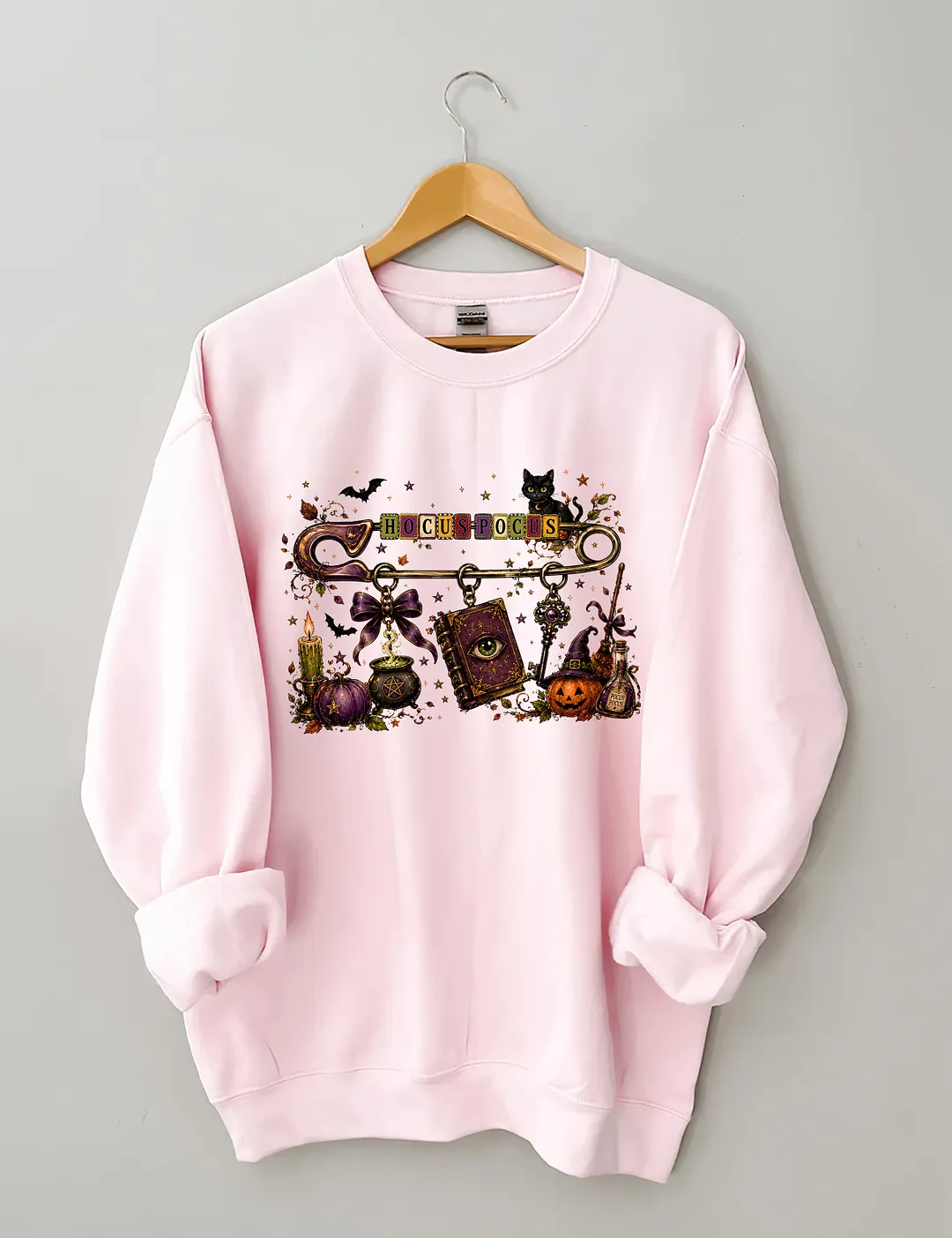 Halloween Safety Pin Hocuspocus Sweatshirt