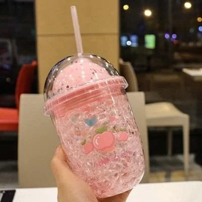 Cute Pink Fruit Ice Water Bottle SP15585