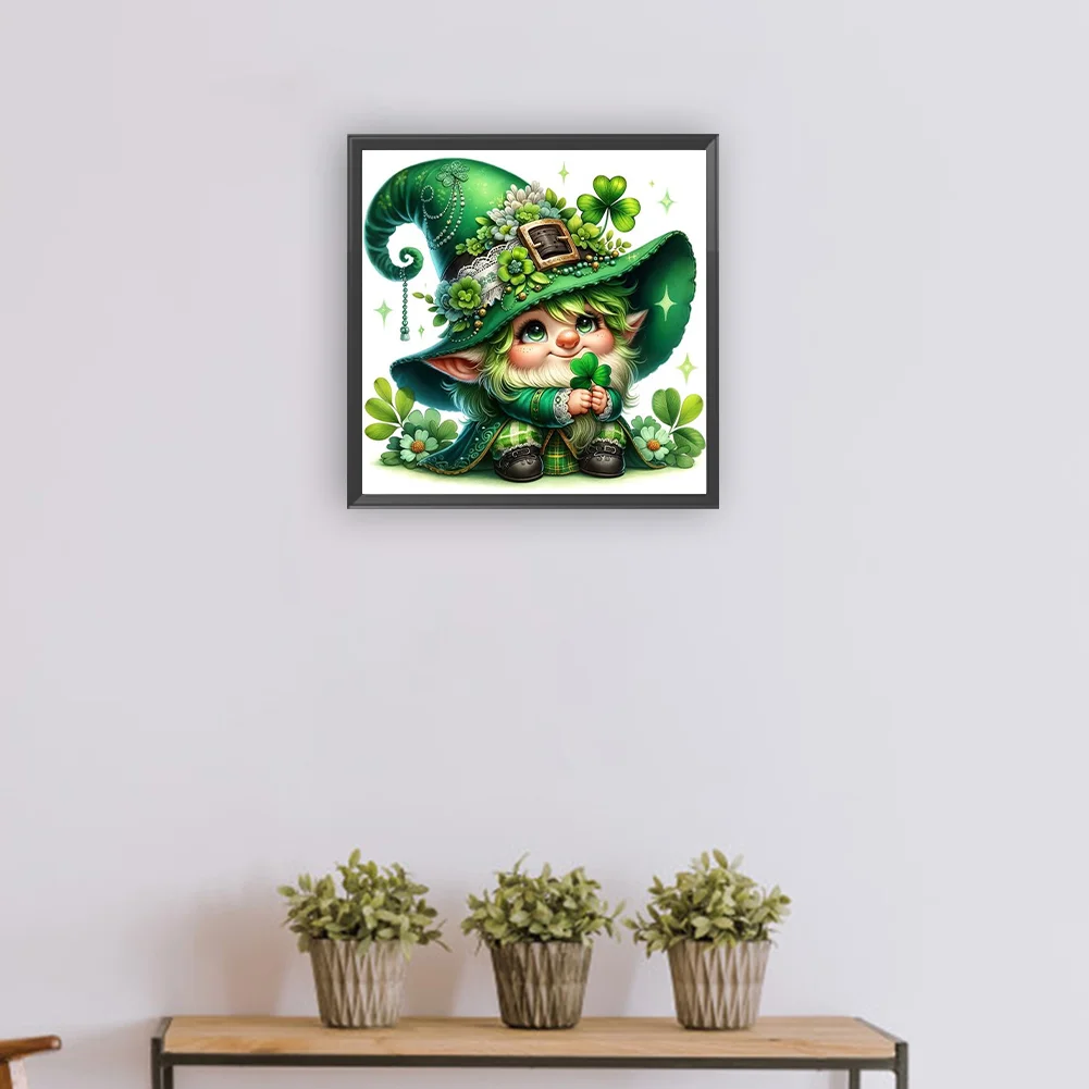 Diamond Painting - Full Round Drill - Lucky Gnome(Canvas|30*30cm)
