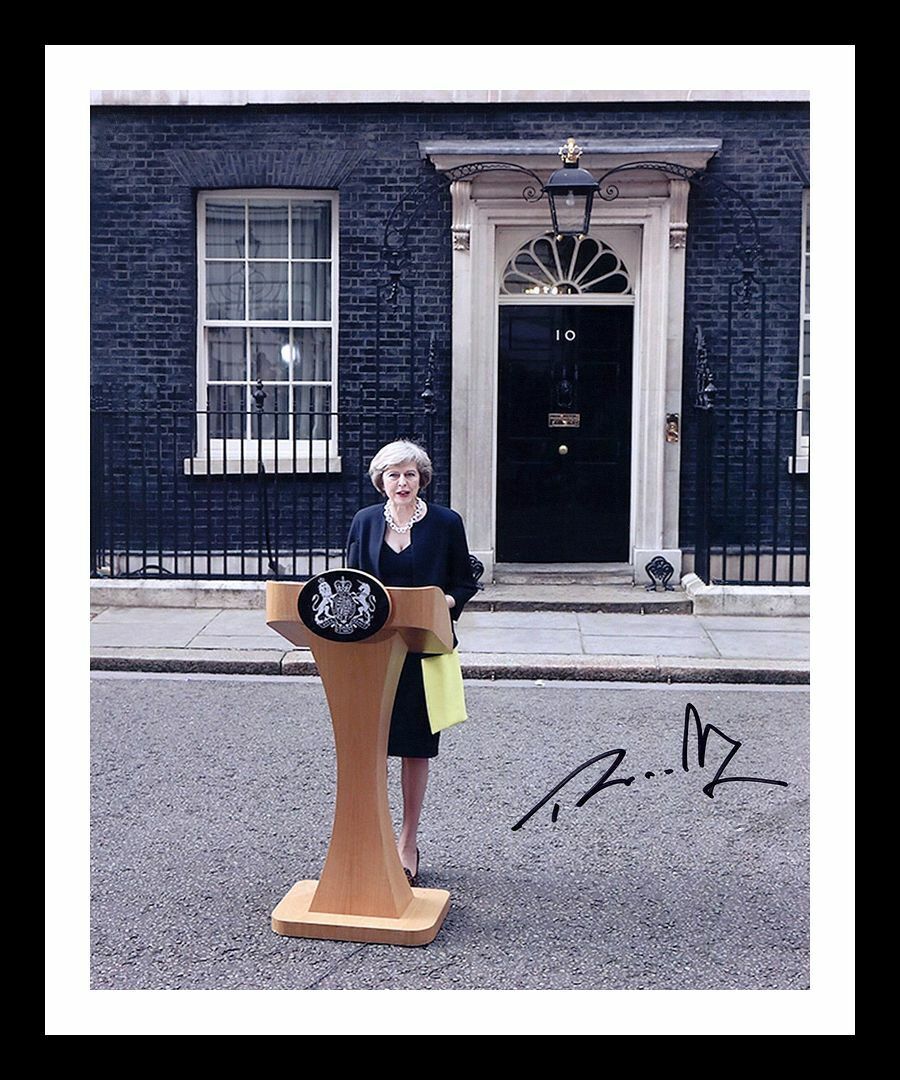 Theresa May Autographed Signed & Framed Photo Poster painting